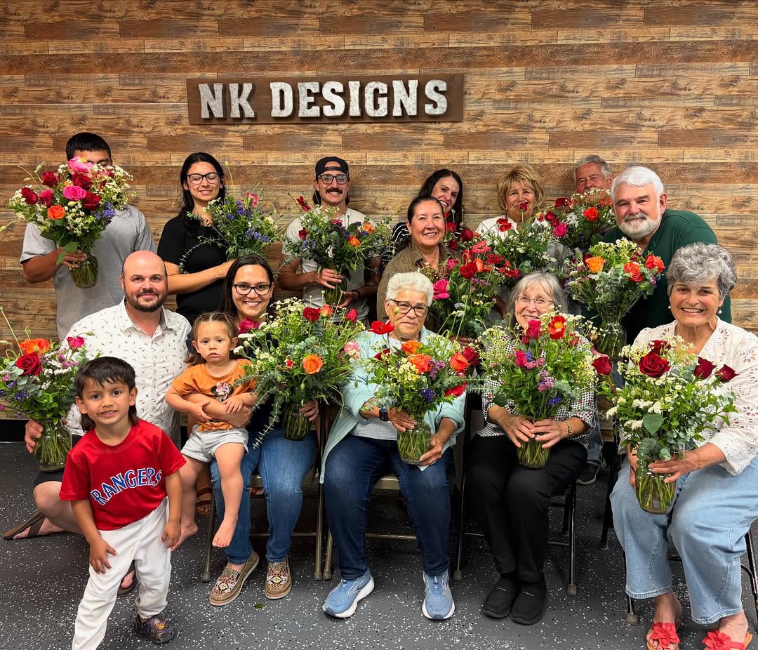 Workshop group florals